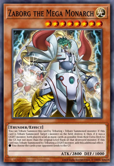 Zaborg the Mega Monarch trading card