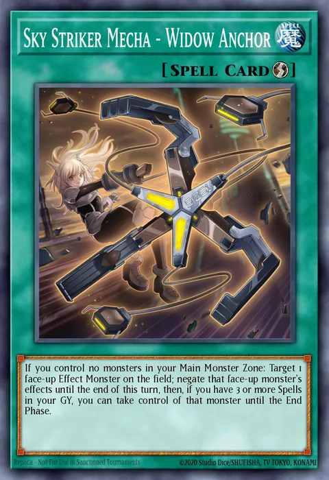 Sky Striker Mecha - Widow Anchor trading card