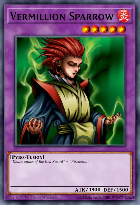Vermillion Sparrow trading card
