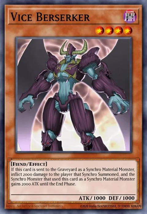 Vice Berserker trading card