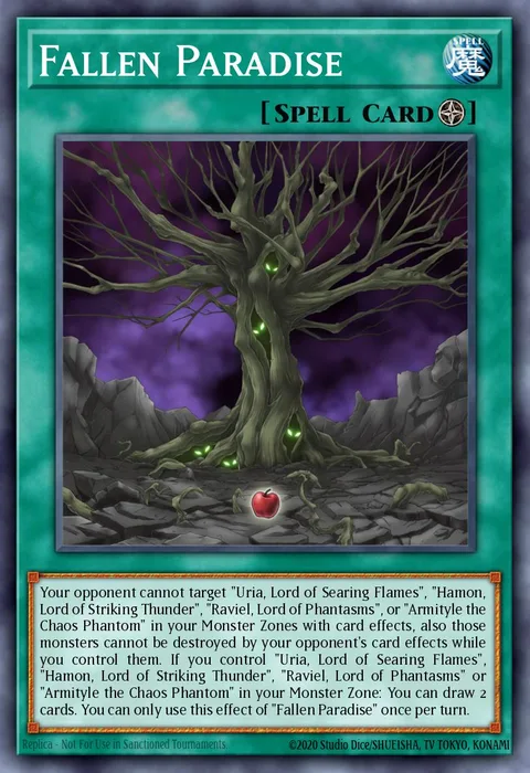 Fallen Paradise trading card