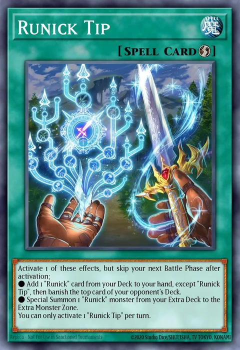 Runick Tip trading card
