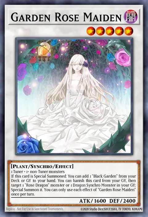 Garden Rose Maiden trading card