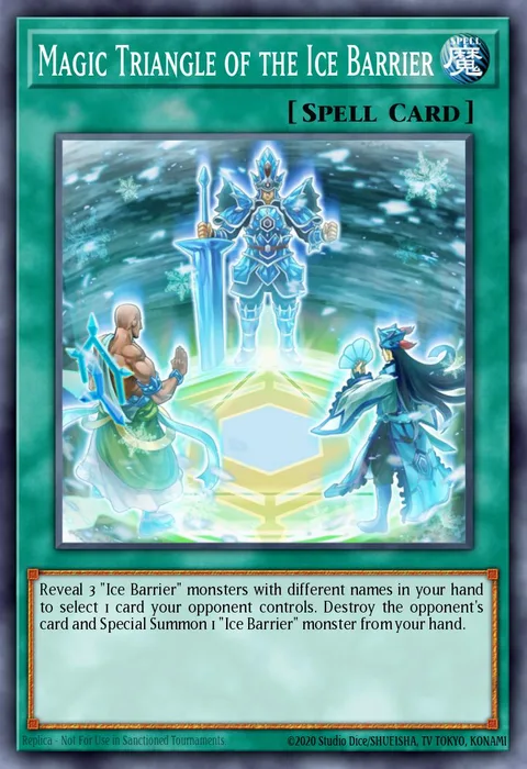 Magic Triangle of the Ice Barrier trading card