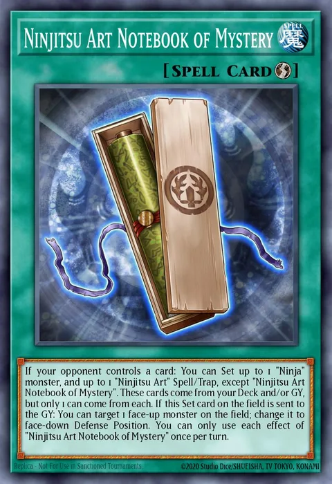 Ninjitsu Art Notebook of Mystery trading card