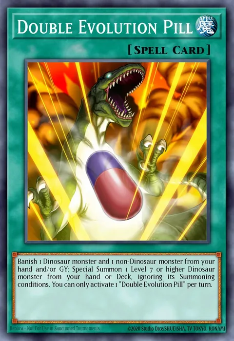 Double Evolution Pill trading card