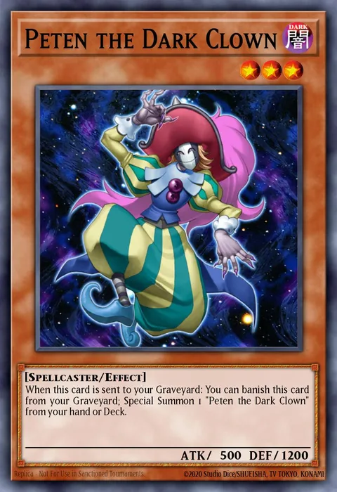 Peten the Dark Clown trading card