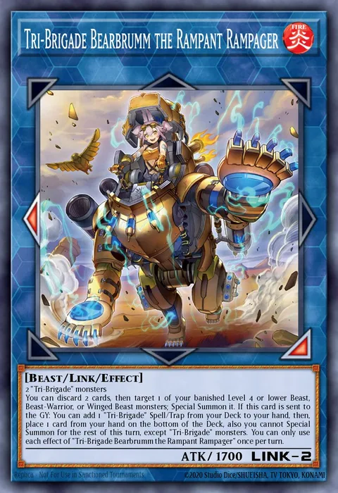Tri-Brigade Bearbrumm the Rampant Rampager trading card