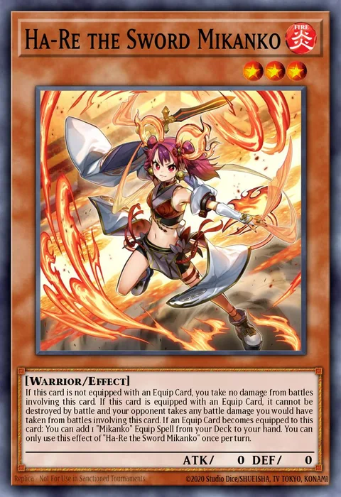 Ha-Re the Sword Mikanko trading card