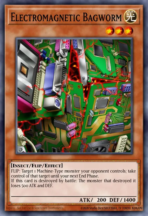 Electromagnetic Bagworm trading card
