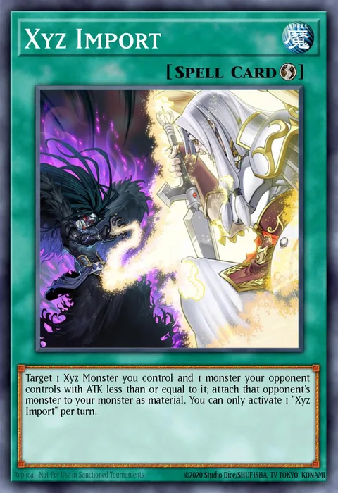 Xyz Import trading card