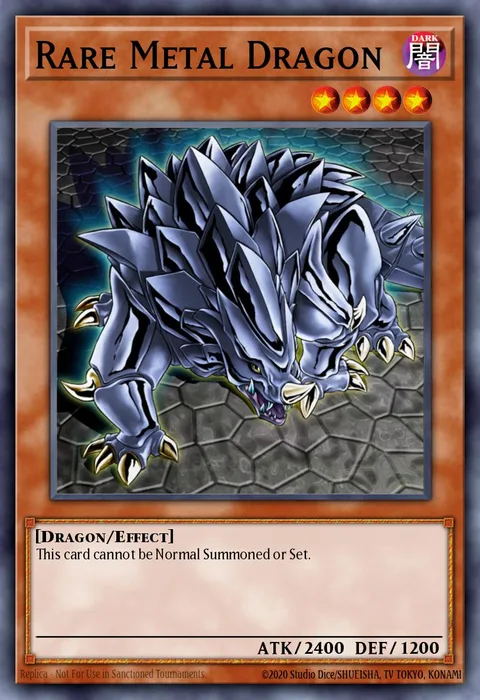 Rare Metal Dragon trading card