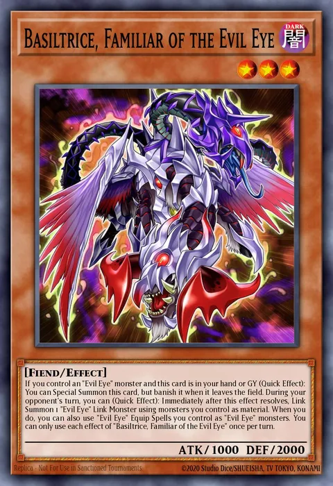 Basiltrice, Familiar of the Evil Eye trading card