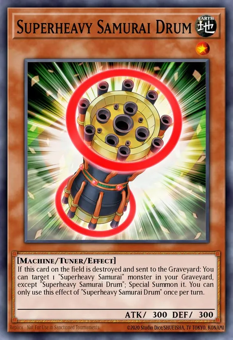 Superheavy Samurai Drum trading card
