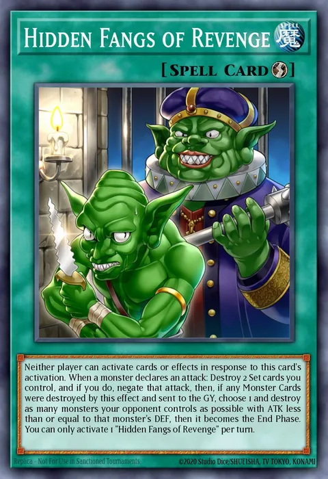 Hidden Fangs of Revenge trading card