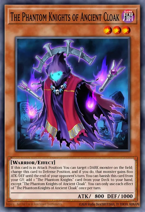 The Phantom Knights of Ancient Cloak trading card