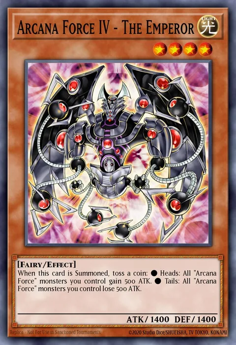 Arcana Force IV - The Emperor trading card