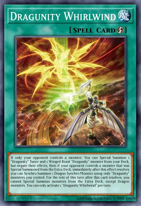 Dragunity Whirlwind trading card