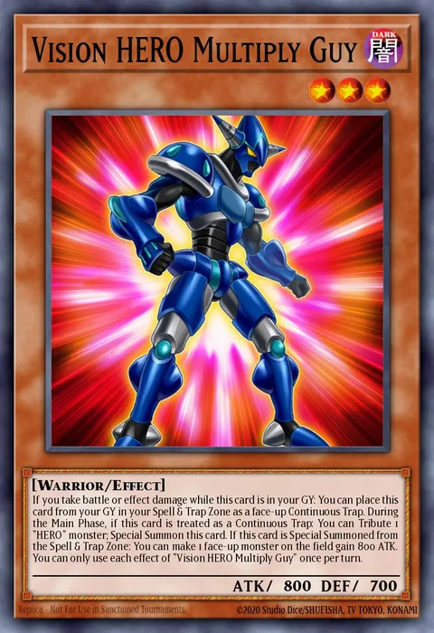 Vision HERO Multiply Guy trading card