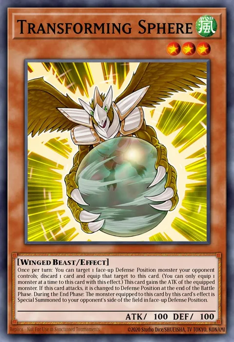 Transforming Sphere trading card