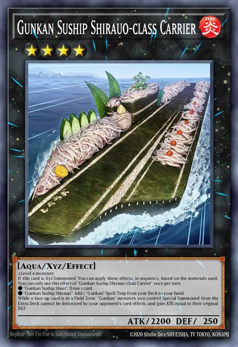 Gunkan Suship Shirauo-class Carrier trading card