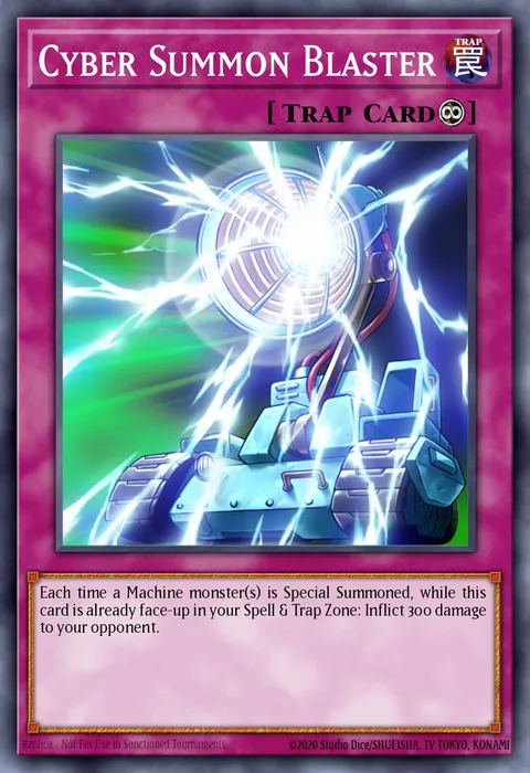 Cyber Summon Blaster trading card