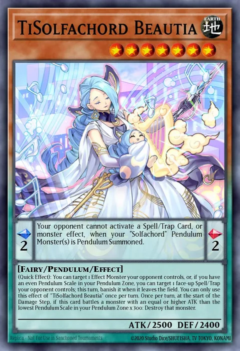 TiSolfachord Beautia trading card