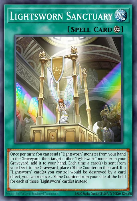 Lightsworn Sanctuary trading card
