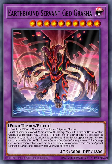 Earthbound Servant Geo Grasha trading card