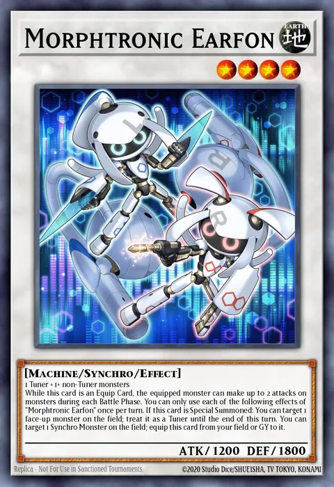 Morphtronic Earfon trading card