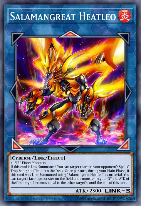 Salamangreat Heatleo trading card