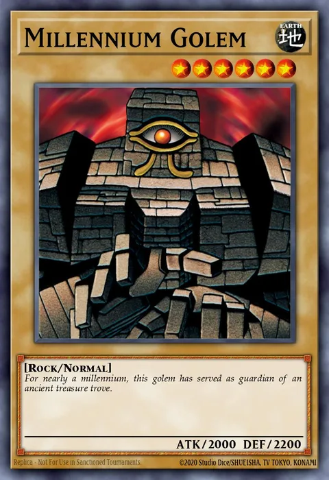 Millennium Golem trading card
