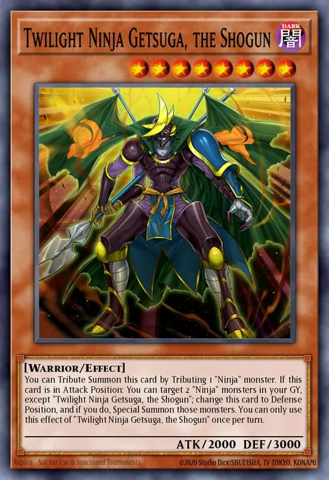 Twilight Ninja Getsuga, the Shogun trading card