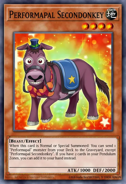 Performapal Secondonkey trading card
