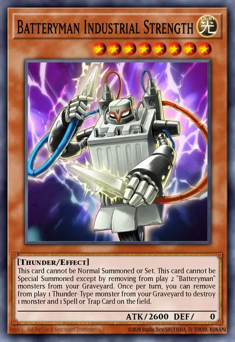 Batteryman Industrial Strength trading card