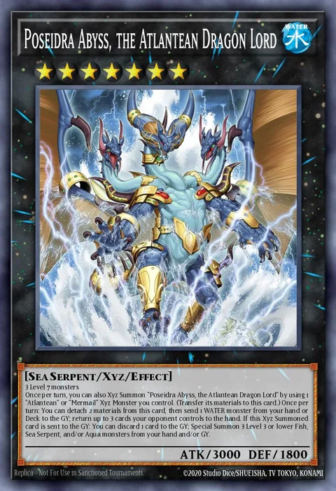 Poseidra Abyss, the Atlantean Dragon Lord trading card