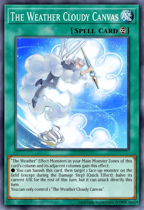The Weather Cloudy Canvas trading card