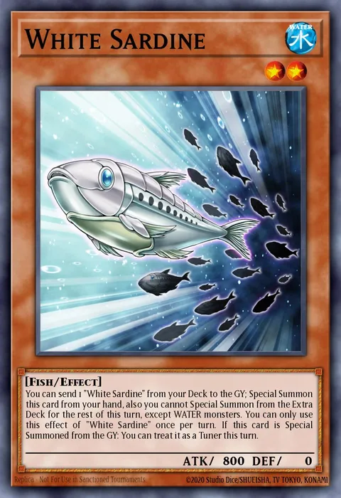 White Sardine trading card