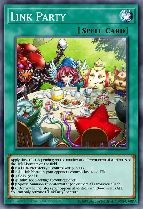 Link Party trading card