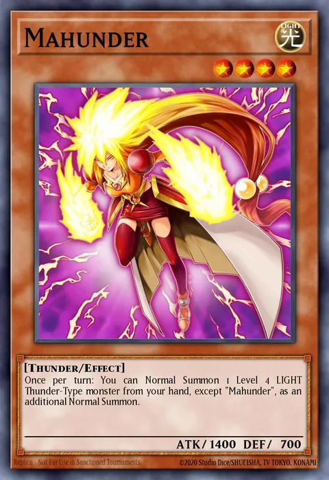 Mahunder trading card