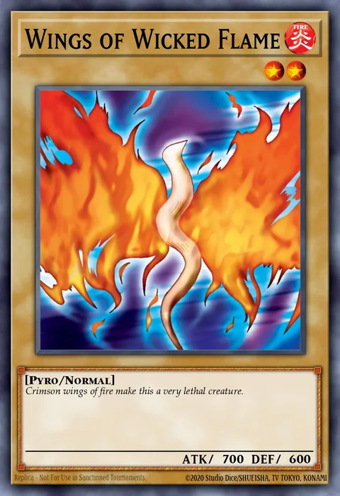 Wings of Wicked Flame trading card