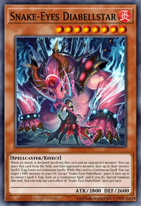 Snake-Eyes Diabellstar trading card