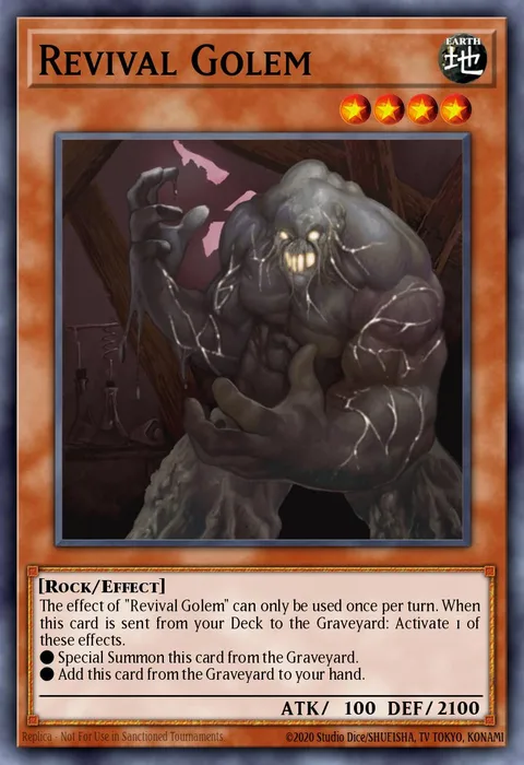 Revival Golem trading card
