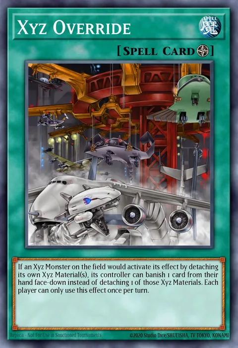 Xyz Override trading card