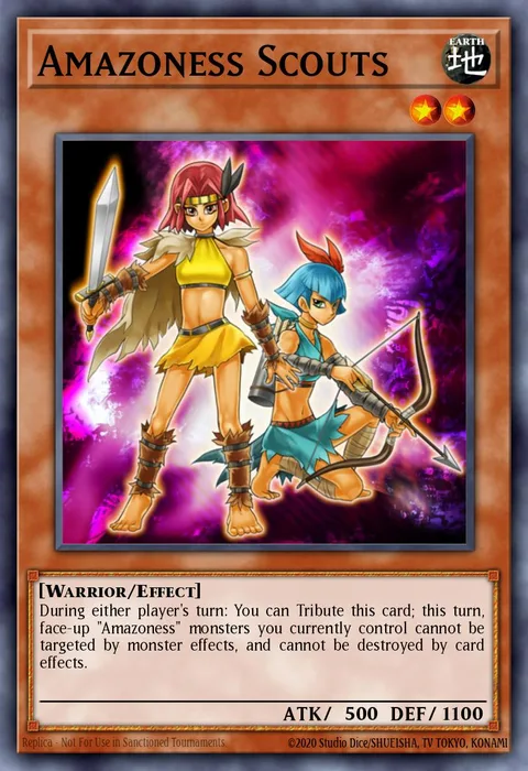 Amazoness Scouts trading card