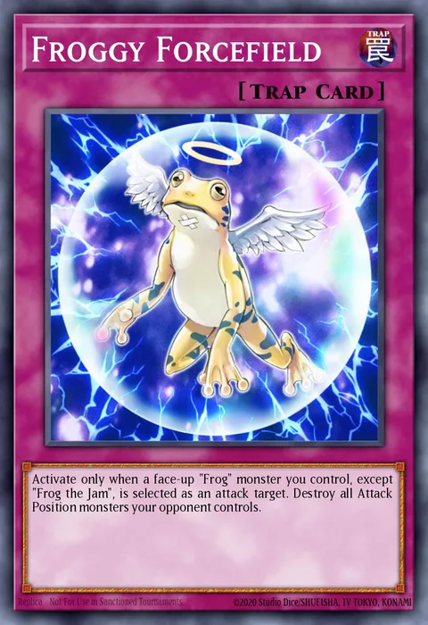 Froggy Forcefield trading card