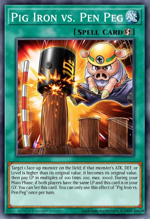 Pig Iron vs. Pen Peg trading card