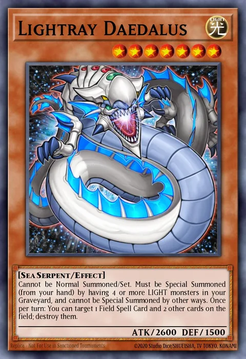 Lightray Daedalus trading card