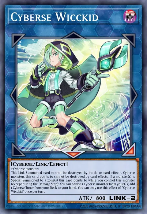 Cyberse Wicckid trading card