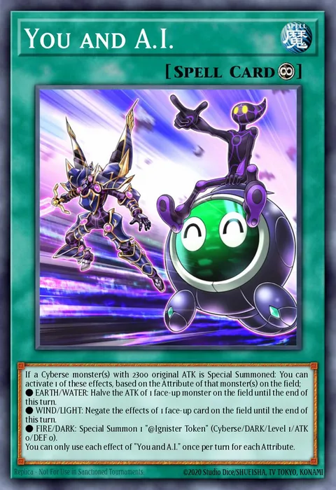 You and A.I. trading card
